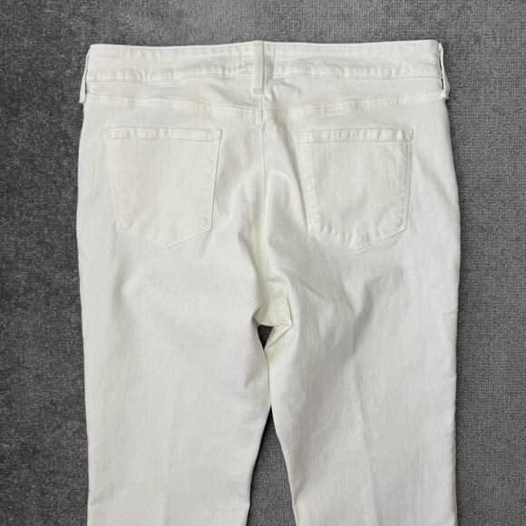 NYDJ Marilyn Straight Jeans Womens 16P Cream Lift Tuck Stretch Denim Petite - Picture 11 of 12